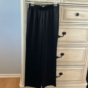 Babaton (Aritzia) Tribute satin pant, black, size S